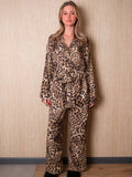 Brown Leopard Pijama Seti